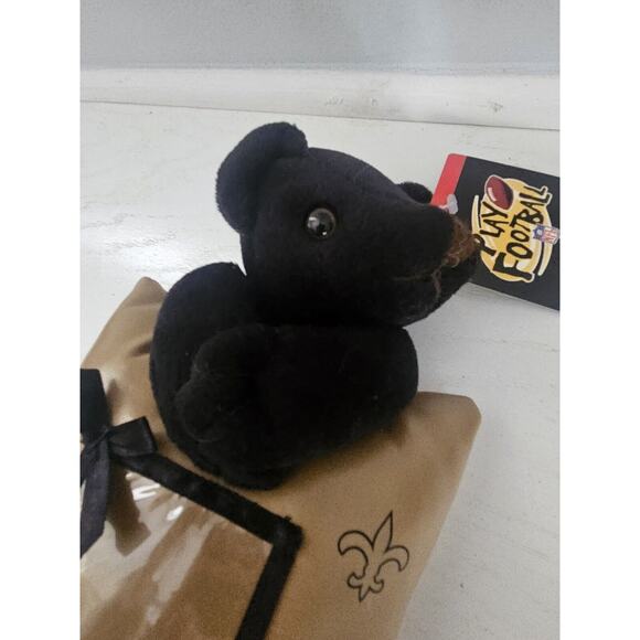 Vtg Rare New Orleans Saints‎ 2000 NFL Play Football Plush Bear Picture Frame - Picture 2 of 9